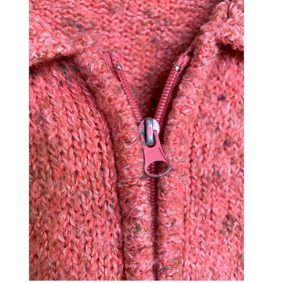 Mountain Lake Women's Knitted Cardigan Size Medium Wool Blend Zip Up - Picture 3 of 4